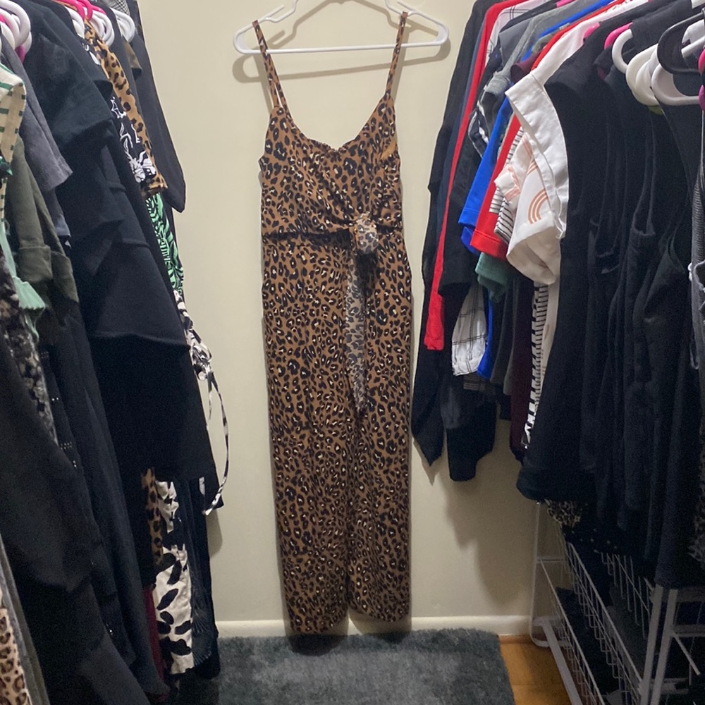 Cherie leopard print jumpsuit